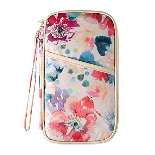 Dwr Portafolios De Viaje De Las Mujeres Mulitpurpose Flor Im