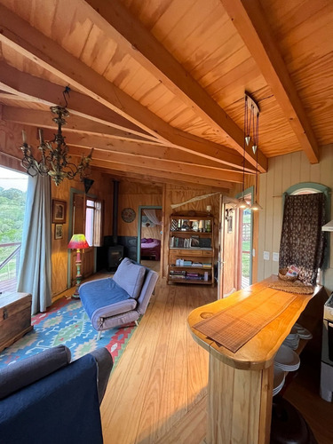 Imagen 4 de 14 de Cabaña En Alquiler Villa Serrana, Estufa A Leña, Piscina, Maravillosas Vistas.