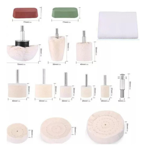 Kit Pulir Pulido Casa Auto Camioneta Rines Pintura Cromo