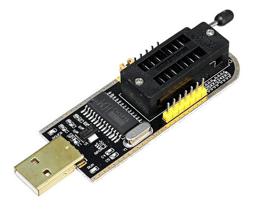 Imagen 3 de 10 de Programador Eprom Bios-usb Ch341a+soic8+clip-pinza+adapt 1.5