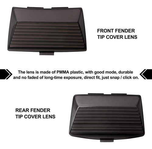 Puntas De Guardabarros Delantero Trasero Con Luces Led Compa
