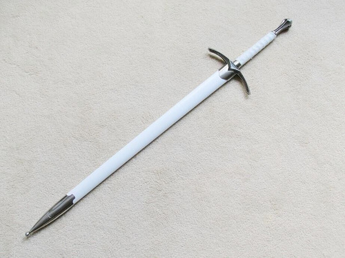 Espada De Gandalf Glamdring Blanca 100 Cm Con Funda