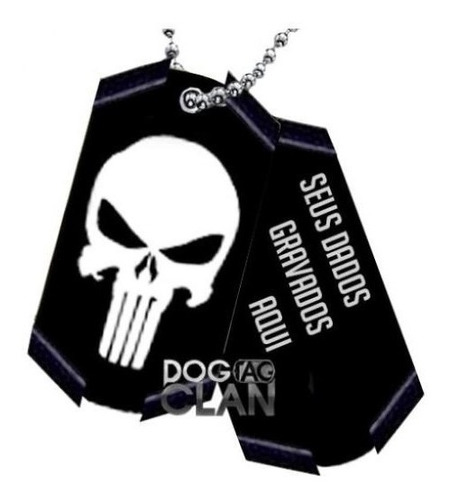 Dog Tag Justiceiro Punisher