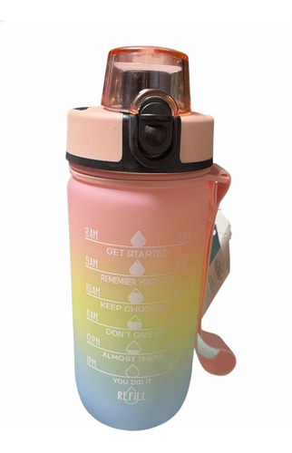 Botella Agua Ecológica Sport Gym Cilindro Medio Litro Hidrat