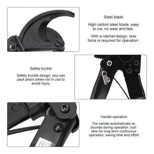 Alicates De Corte, Trinquete, Tijeras, Cables De 32 A 240 Mm
