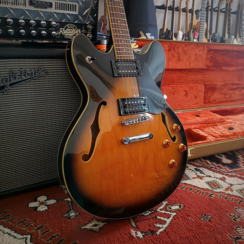 Washburn Hb 30 ( Epiphone Dot, 335, Sheraton, Casino ) Diestro Amarillo Palo De Rosa (Usado)