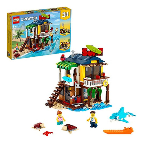 Lego Creator 3en1 Surfer Beach House 31118 Kit De Construcci