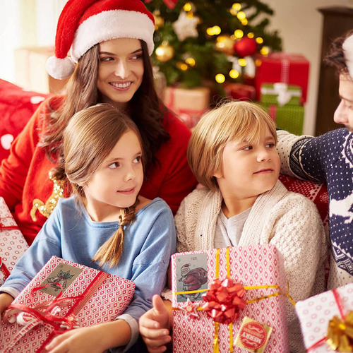 Etiquetas De Regalo De Feliz Navidad, 250 Unidades De 2 X 3