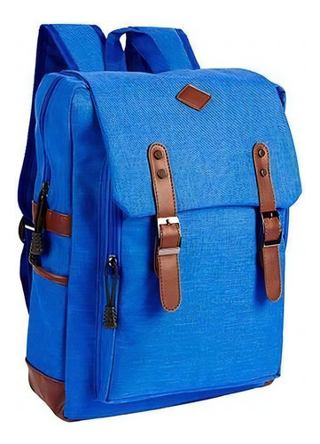 Mochila urbana Vantastiks Skadi color azul diseño lisa