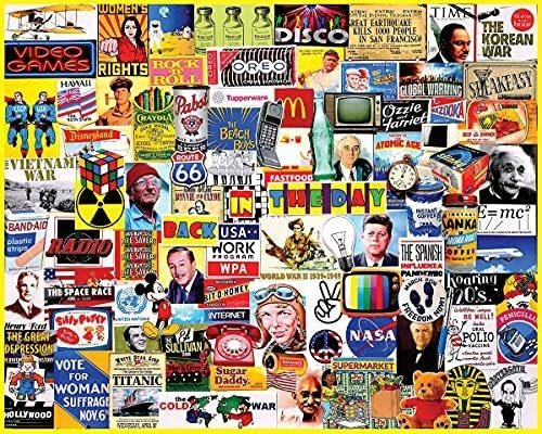 Rompecabezas De White Mountain En El Pasado - Puzzle De 1000