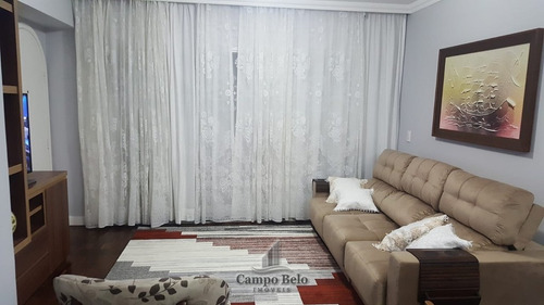 Apartamento Campo Belo 3 Dts Venda 100 M2 950 Mil - Ap1948-1
