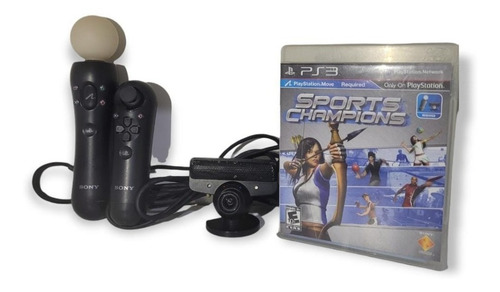 Kit Move Playstation 3 - Move - Navegador - Câmera, Jogo (Usado)