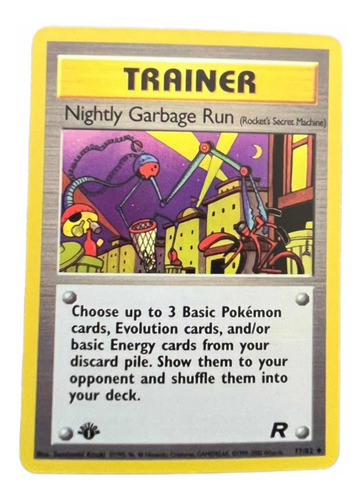 Pokemon Tcg Tarjeta, Trainer Nightly Garbage Run, 1997