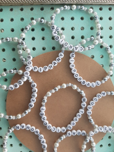 Pulseras Inspiradas Taylor Swift Folklore Eras Tour +envio