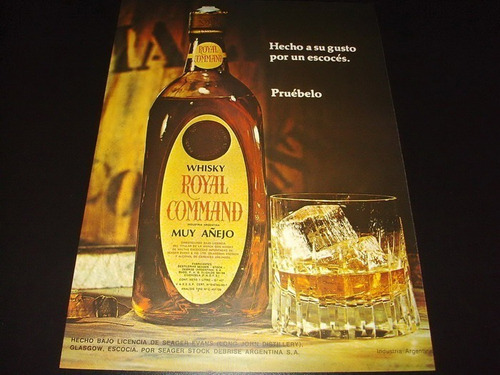 (pb074) Publicidad Clipping Whisky Royal Command * 1971