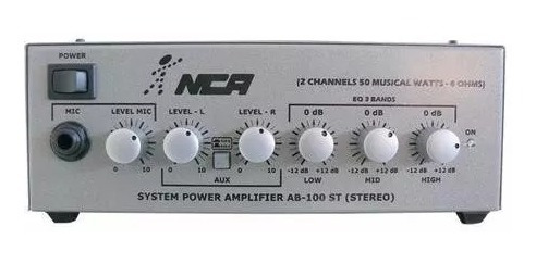 Ab-100st Amplificador De Potência Ab 100st Nca 60w Ab100 St