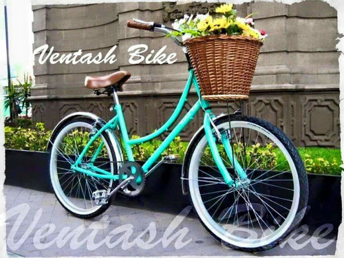 Bicicleta Vintage Retro Clásica Urbana Ventash Bike Equipada Estilo Holandés Rodada 24 