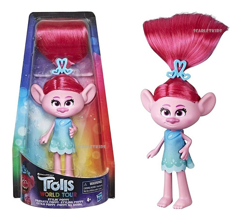 Trolls Poppy Fashion Hasbro Original Scarlet Kids