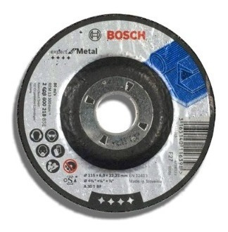Imagen 2 de 5 de Disco De Desbaste Marca Bosch 115 X 4,8 X 22.2mm - Acindar