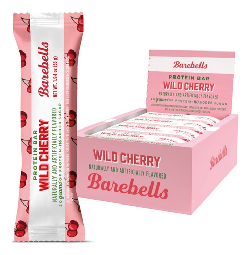 Barebells Protein Bar Wild Cherry 12 Pza