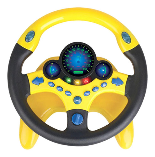 Juguete De Copiloto De Volante De Conducción Amarillo