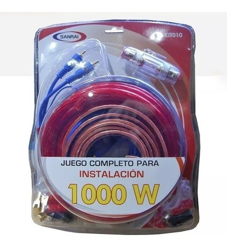Kit De Cables De Instalación Para Potencia, Audiocar 1000w