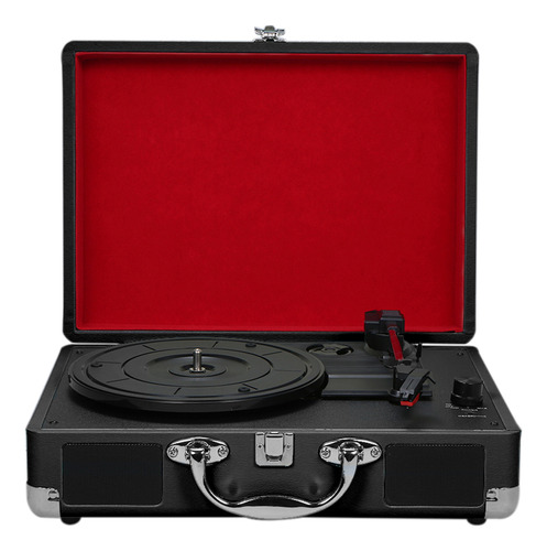 Mesa Giratória Vintage Com Alto-falantes: Black Us Phonograp