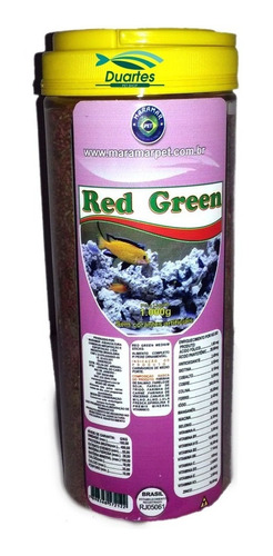 Ciclídeos Red & Green C/ Spirulina - Stick Medio 1kg