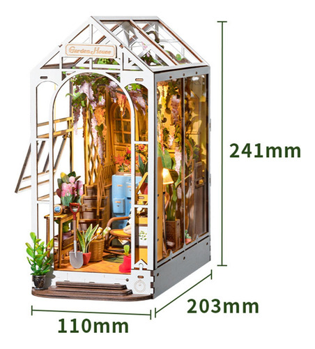 Kits De Casa De Muñecas En Miniatura De Madera Estilo B