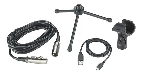Microfono Audio Technica Atr2100 Usb O Xlr Dinamico Cardiode Color Gris