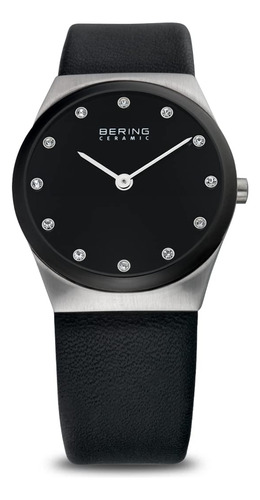 Bering Time -448 - Reloj De Cerámica Con Correa De Cuero Y.
