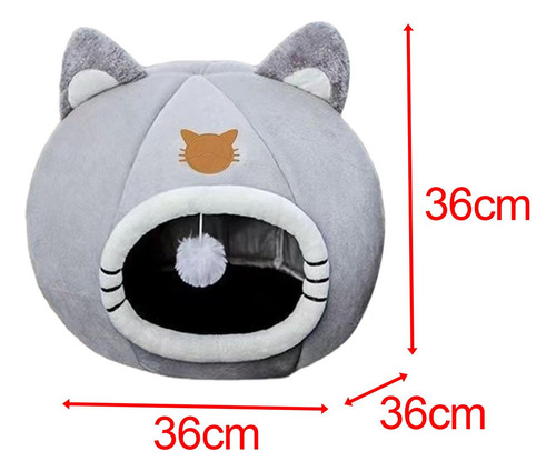 . Cama Semicerrada Para Perros Y Gatos, Cama Para Gatos De L