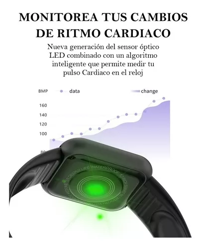 Reloj Inteligente Smartwatch Bluetooth Sensor Pulso Cardiaco