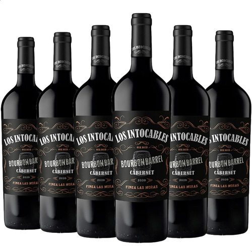 Vino Los Intocables Black Cabernet Caja X6 750ml 01almacen