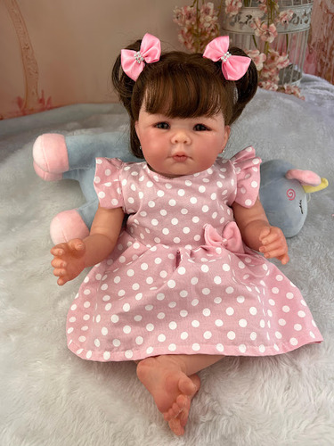 Boneca Reborn Menina Super Realista Pode Molhar