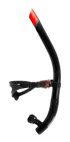 Snorkel Frontal Plus Color Negro Con Rojo Marca Escualo