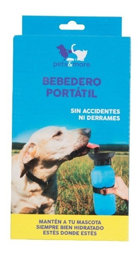 Pets&more Bebedero Portátil Color Azul