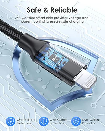 Cable Lention Usb C A Lightning Para iPhone Certificado Mfi