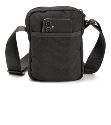 Bandolera Kyma Creta Calidad Premium Reforzada Resistente Acabado De Los Herrajes Negro Mate Color Negro Correa De Hombro Negro Diseño De La Tela Liso
