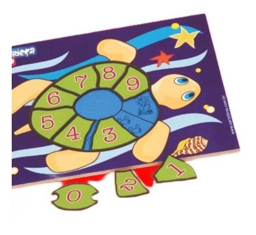 Imagem 2 de 7 de Jogo Quebra-cabeça Marinho Brinquedo Educativo Infantil