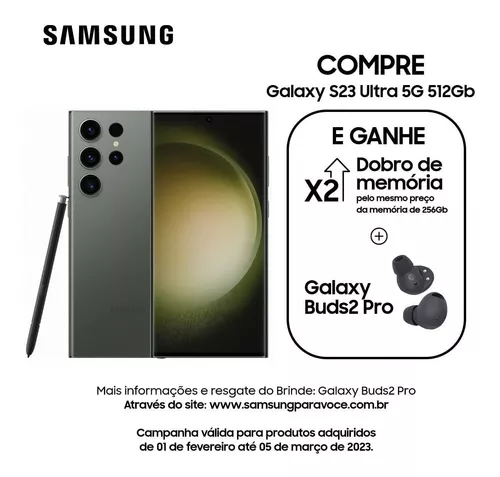 Samsung Galaxy S23 Ultra 5G, 512 GB - Preto