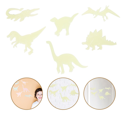 4 Conjuntos De Adesivos Luminosos De Dinossauro