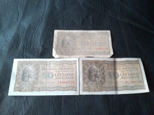 50 Centavos Billete Moneda Nacional.