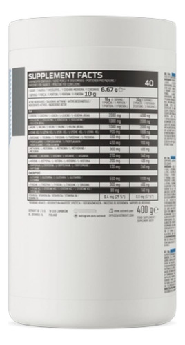 Eaa 400gr 60 Servicios Sin Sabor - Ostrovit