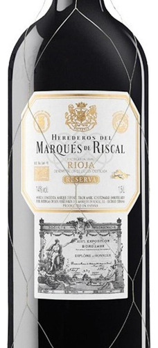 Pack De 2 Vino Tinto Marqués Del Riscal Rtempranillo 1500 Ml