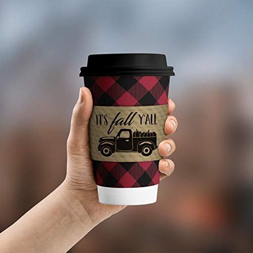 Paquete Variado De Fundas Para Café De Otoño Con Diseño: Mar