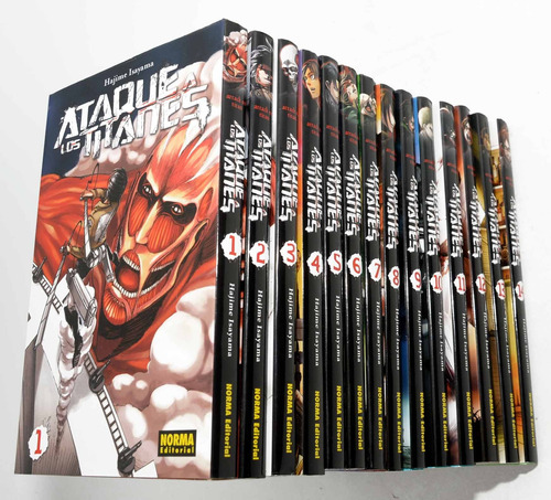 Shingeki No Kyojin Attack On Titan Coleccion Completa 34 Vol