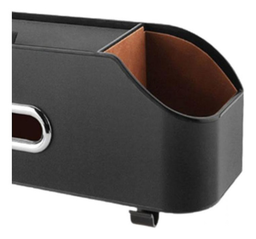 A Auto Seat Back Organizer Tissue Box Cup Holder Negro