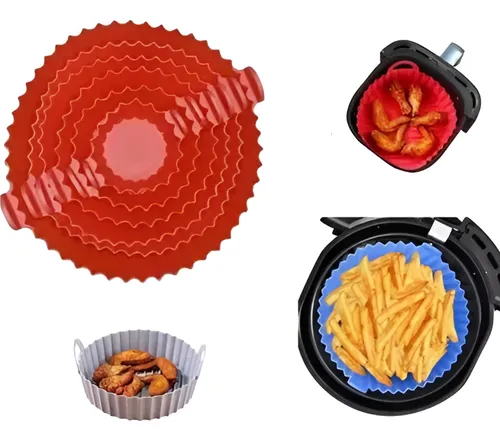 Bandejas De Silicona Para Airfryer Freidora Protector Set X6