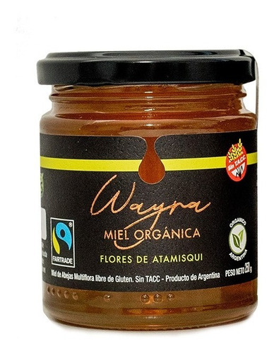 Miel Orgánica Flores De Atamisqui 250 Grs. Certificada